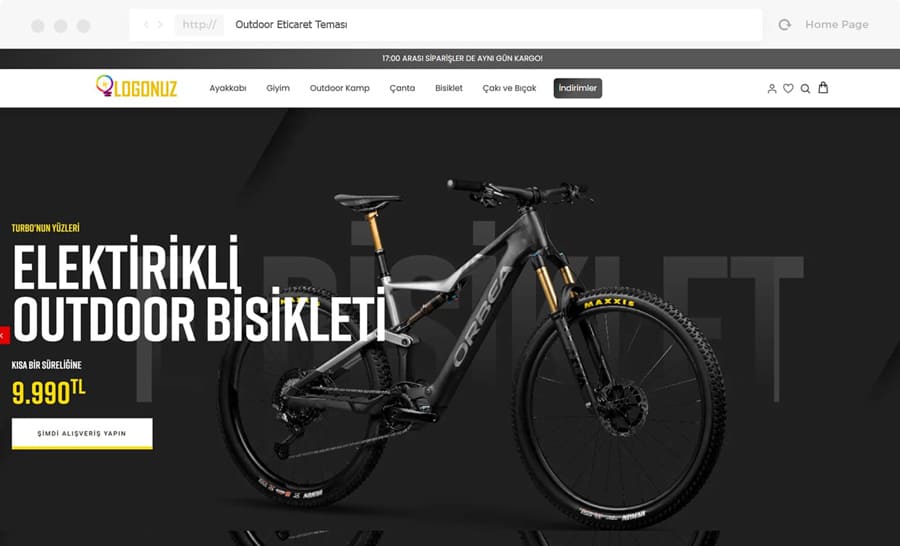 Outdoor eticaret teması