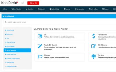 Kolay Eticaret Paneli