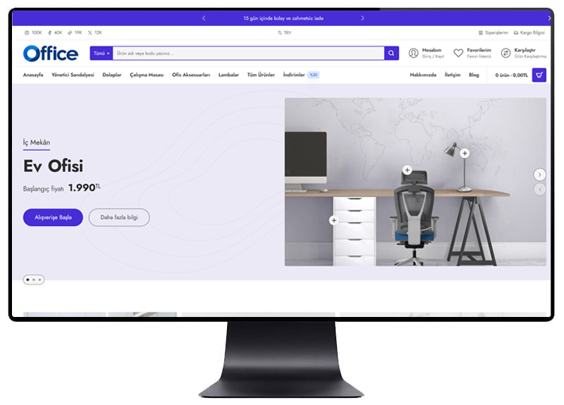 Ofis E-ticaret Teması
